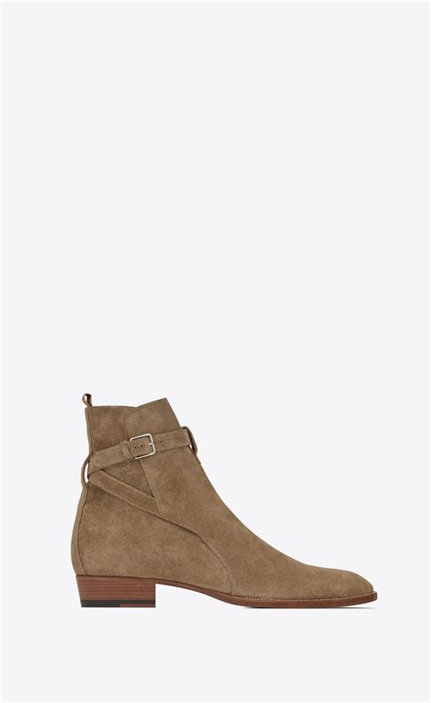 ysl jodhpur boots grey women|West Jodhpur Saint Laurent Ankle boots for Women.